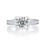 Luxury Moissanite Ring - Enchanted Elegance with a Refined and Classic Look