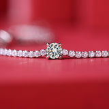 Futuristic Moissanite Bracelet - Bold Design with a Sci-Fi Aesthetic