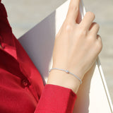 Star Trek-Inspired Moissanite Bracelet - Brilliant Stones in a Sleek Metal Band