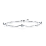 Moissanite Statement Bracelet - Bold Star Trek Theme with Modern Appeal