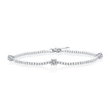 Moissanite Statement Bracelet - Bold Star Trek Theme with Modern Appeal