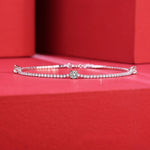 Modern Moissanite Bracelet - Star Trek-Inspired Jewelry with Radiant Sparkle