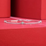 Modern Moissanite Bracelet - Star Trek-Inspired Jewelry with Radiant Sparkle