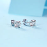 Sophisticated Moissanite Studs - Space-Inspired Jewelry with a Brilliant Sparkle