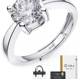 Brilliant Moissanite Shining Star Ring - Delicate and Elegant Engagement Jewelry