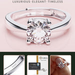 Classic Moissanite Ring - Shining Star-Inspired Jewelry with a Timeless Appeal