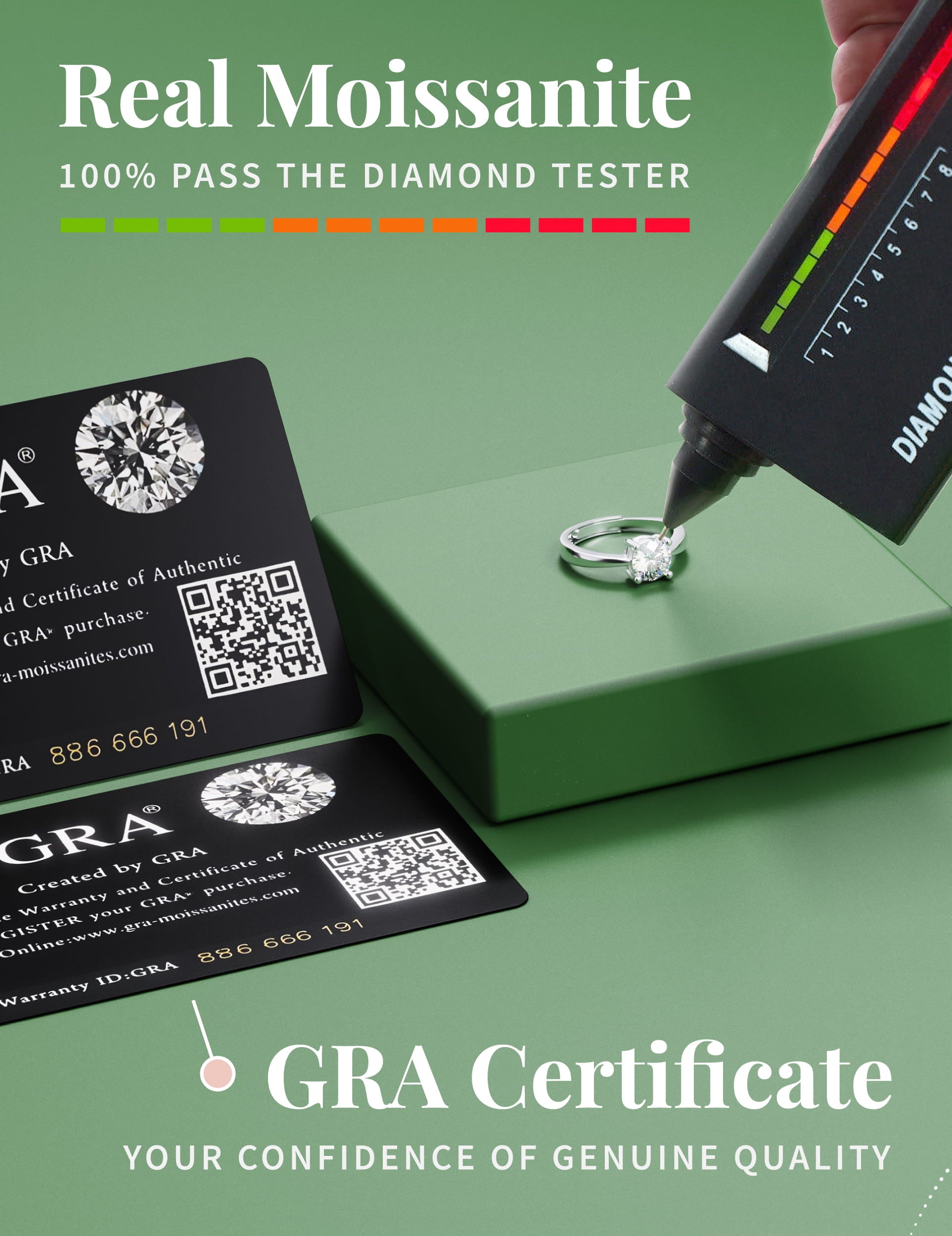 Minimalist Moissanite Engagement Ring - Unique Shining Star Design with a Modern Touch