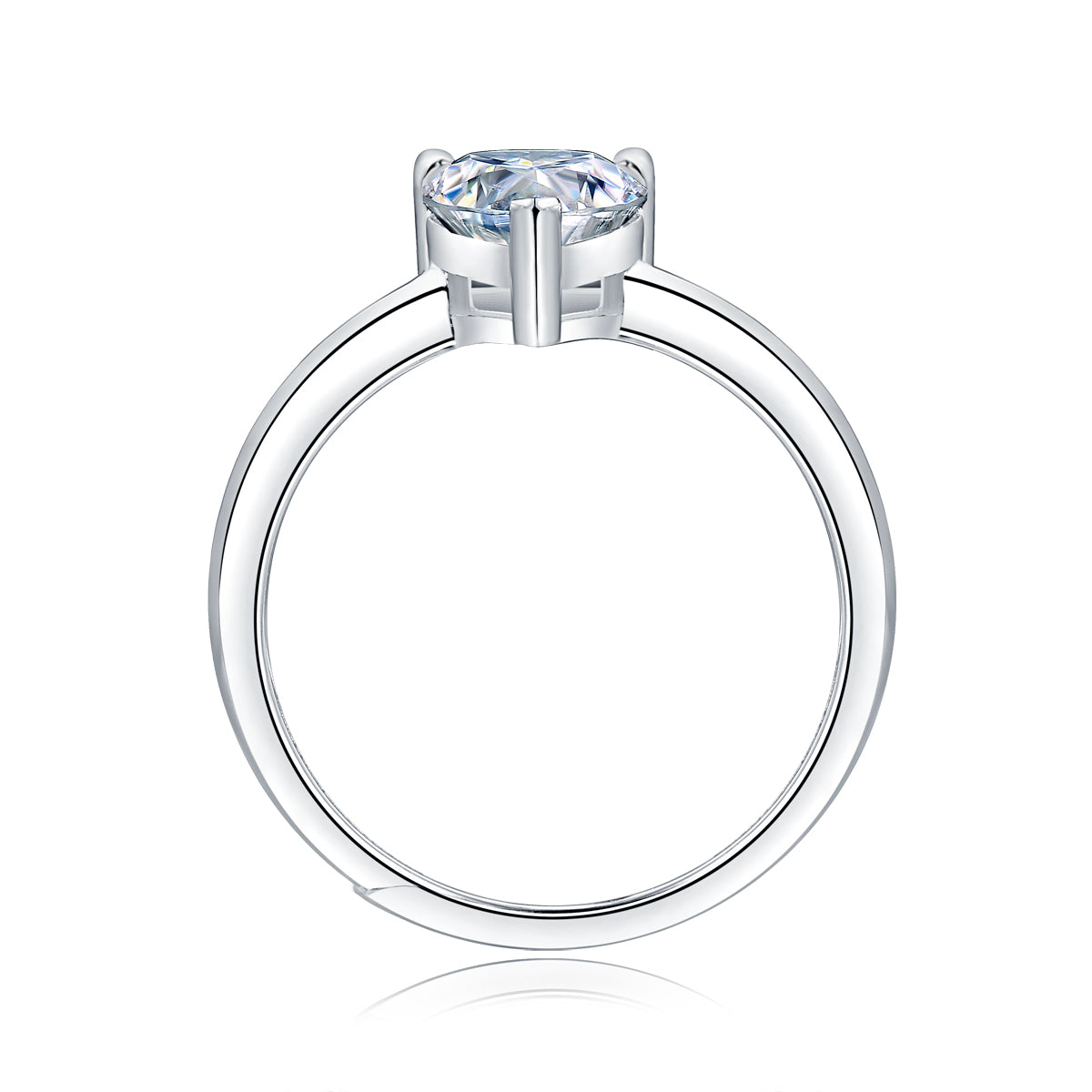Elegant Heart Moissanite Ring - Timeless Love-Inspired Design