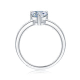Elegant Heart Moissanite Ring - Timeless Love-Inspired Design