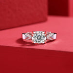 Classic Moissanite Ring - Luminous Majesty with a Modern Sophistication