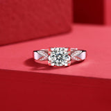 Classic Moissanite Ring - Luminous Majesty with a Modern Sophistication