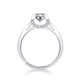 Minimalist Moissanite Ring - Sleek Band with a Dazzling Center Stone