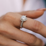 Heart-Shaped Moissanite Ring - Sparkling Center Stone in a Polished Metal Band 💍✨