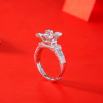 Luxury Moissanite Ring - Elevated Diamond-Inspired Setting for a Sophisticated Look