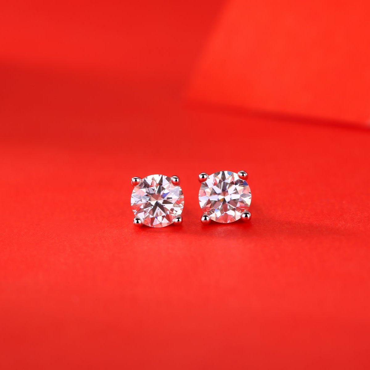 Sterling Silver Moissanite Earrings – Pure Love Charm, Stylish and Romantic Jewelry