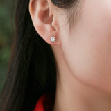 Women’s Moissanite Earrings – Pure Love Collection, Elegant and Classic Studs