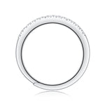 18K White Gold Plated Moissanite Ring – Lab-Grown Diamond, Elegant Light Ring Charm