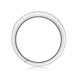 18K White Gold Plated Moissanite Ring – Lab-Grown Diamond, Elegant Light Ring Charm