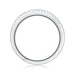 Sterling Silver Star Trek Moissanite Ring – Women’s Jewelry, White Gold Plated