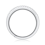 Sterling Silver Star Trek Moissanite Ring – Women’s Jewelry, White Gold Plated