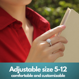 Moissanite Lab-Grown Diamond Engagement Ring for Women – 18K White Gold Plated S925 Sterling Silver