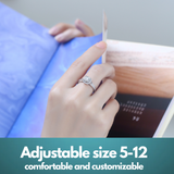 Sterling Silver Diamond Tale Moissanite Engagement Ring – Women’s Jewelry, White Gold Plated