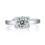Luxury Moissanite Ring - Timeless Opulence Design with a Radiant Center Stone