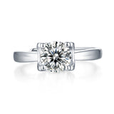 Luxury Moissanite Ring - Timeless Opulence Design with a Radiant Center Stone