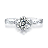 Timeless Moissanite Diamond Ring - Olivia Star Collection with Radiant Sparkle