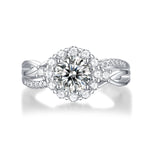 Refined Moissanite Engagement Ring - Stunning Lab-Grown Diamond in a Polished Band