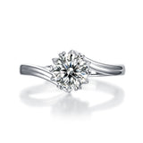 Timeless Moissanite Diamond Ring - Olivia Star Collection with Radiant Sparkle