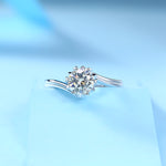 Luxury Moissanite Ring - Olivia Star Jewelry with a Brilliant Center Stone