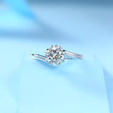 Luxury Moissanite Ring - Olivia Star Jewelry with a Brilliant Center Stone