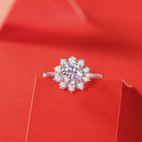 Elegant Moissanite Desire Ring - S925 Sterling Silver with Radiant Sparkle