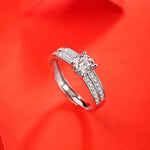 Fairy Diary Moissanite Ring - Elegant Design in S925 Sterling Silver