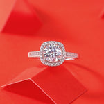 Elegant Moissanite Universe Ring - S925 Sterling Silver with Radiant Sparkle