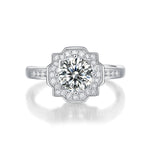 Timeless Moissanite Diamond Ring - Stars Design with a Brilliant Shine
