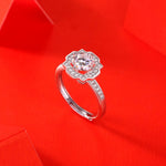 Elegant Moissanite Stars Ring - S925 Sterling Silver with Radiant Sparkle