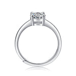 Elegant Moissanite Shining Star Ring - S925 Sterling Silver with Radiant Sparkle