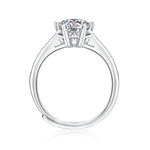 Timeless Moissanite Diamond Ring - Snowflakes Design with a Brilliant Shine