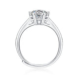 Timeless Moissanite Diamond Ring - Snowflakes Design with a Brilliant Shine