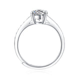 Timeless Moissanite Diamond Ring - Romance Design with a Brilliant Shine