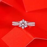 Elegant Moissanite Forever Ring - S925 Sterling Silver with Radiant Sparkle