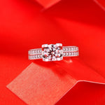 Fireworks Moissanite Ring - Brilliant Sparkle in S925 Sterling Silver