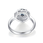 Sophisticated Moissanite Ring - Lab-Grown Diamond in a Polished Silver Band