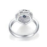 Sophisticated Moissanite Ring - Lab-Grown Diamond in a Polished Silver Band