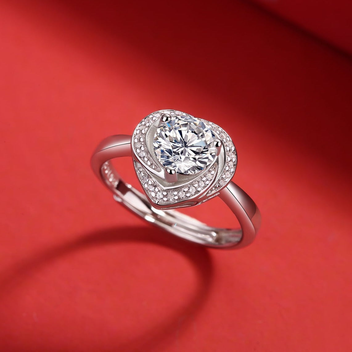 Elegant Moissanite Exclusive Ring - S925 Sterling Silver with Radiant Sparkle