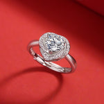 Elegant Moissanite Exclusive Ring - S925 Sterling Silver with Radiant Sparkle