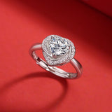 Elegant Moissanite Exclusive Ring - S925 Sterling Silver with Radiant Sparkle