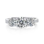 Elegant Moissanite Enchanting Ring - S925 Sterling Silver with Radiant Sparkle